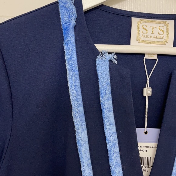 Sail to Sable Navy Tunic Dress - Sz L - Picture 3 of 6